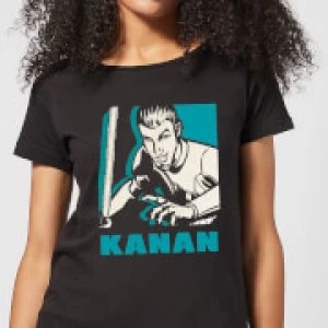 Image of Star Wars Rebels Kanan Womens T-Shirt - Black