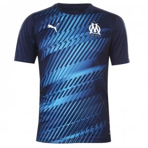 Puma Marseille Stadium Shirt 2019 2020 Mens - Navy/Blue