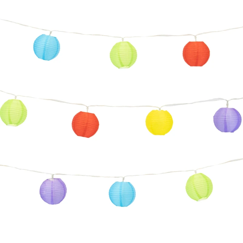 Image of Streetwize 2m Solar Lantern LED String Lights (10 Piece) - Multi Multi One Size