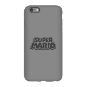 image of Nintendo Super Mario Distressed Logo Phone Case - iPhone 6 Plus - Tough Case - Gloss