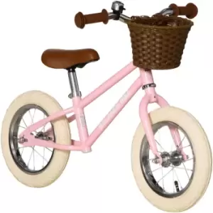 image of HOMCOM Kids Balance Bike No Pedal Bicycle for 3-6 Years w/Adjustable Handle Pink