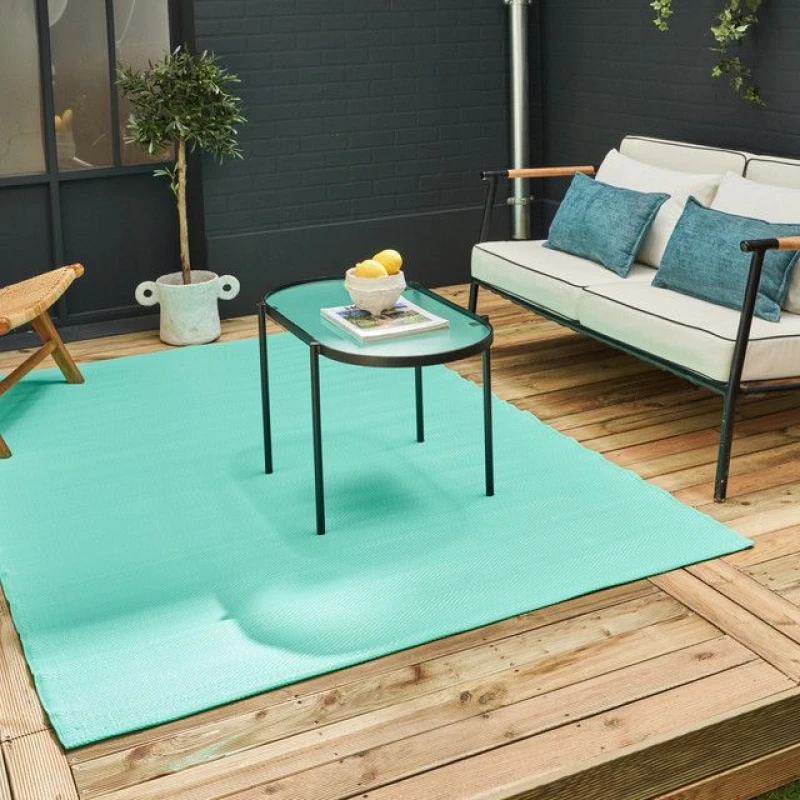 Image of The Rugs Urban Indoor/Outdoor Rug Turquoise 1000 180X270Cm, Green 5056584543148