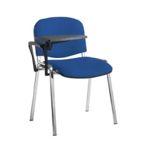 Image of Dams MTO Taurus Meeting Room Stackable Chair with Chrome Frame and Writing Table