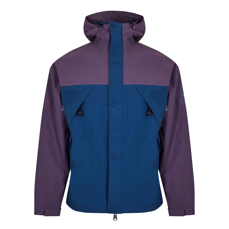 Image of Timberland Mens Archive WP Shell Waterproof Rain Anorak Vtgviolet-denim male S