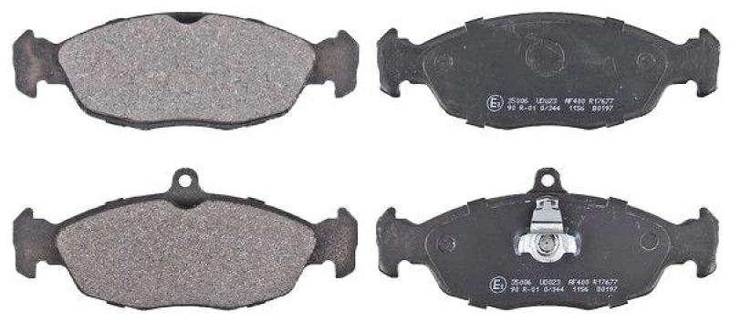 Image of A.B.S. 35006 Brake pad set prepared for wear warning indicator Brake Pad Set,disc brake (402)