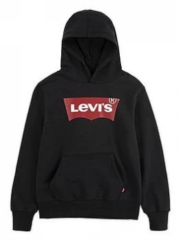 image of Levis Boys Classic Batwing Hoodie - Black, Size 10 Years