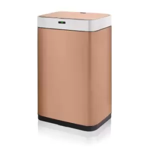 Image of Tower 75L Rectangular Sensor Bin - Copper