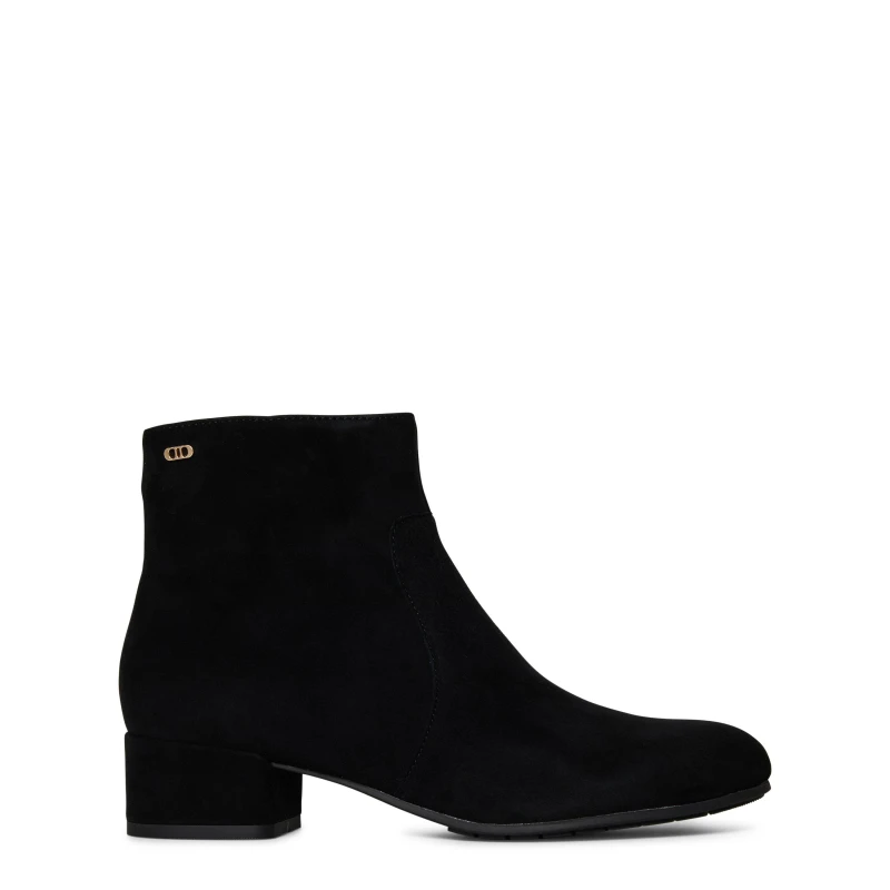 Image of Dune London 'Pardy' Suede Ankle Boots Black