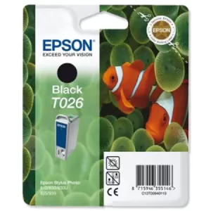Image of Epson Fish T026 Black Ink Cartridge