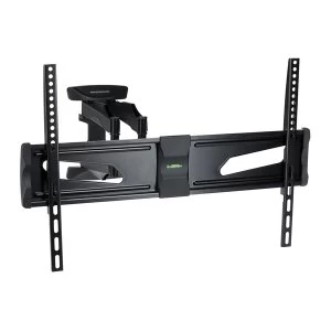 image of ProperAV Swing Arm Wall TV Bracket Black 3-7" Black