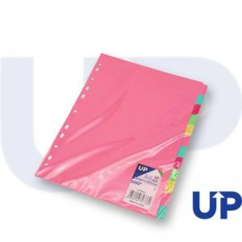 Image of UP Subject Divider A4 12 Part Pastel