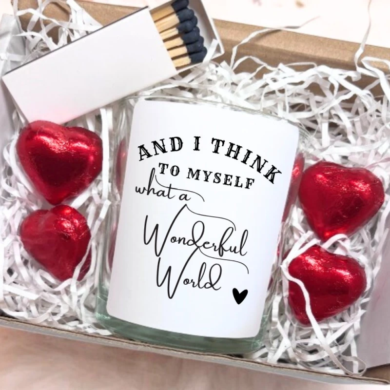 Image of Aye Do Gifts What A Wonderful World Candle Gift Set