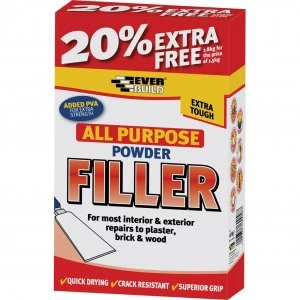 Image of Everbuild All Purpose Powder Filler 585g