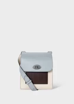 Image of Paul Smith Mulberry X Paul Smith - Cloud Blue Small Antony Bag