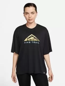Image of Nike Trail T-Shirt, Black, Size XS, Women