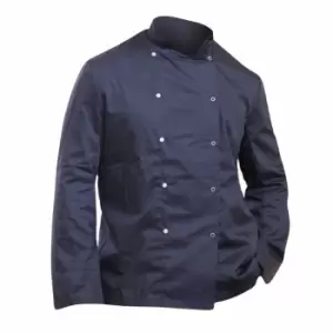 Image of Dennys Mens Economy Long Sleeve Chefs Jacket / Chefswear (L) (Black)