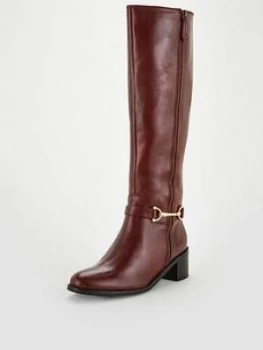 Image of Carvela Comfort Waffy Knee High Boot, Wine, Size 3, Women