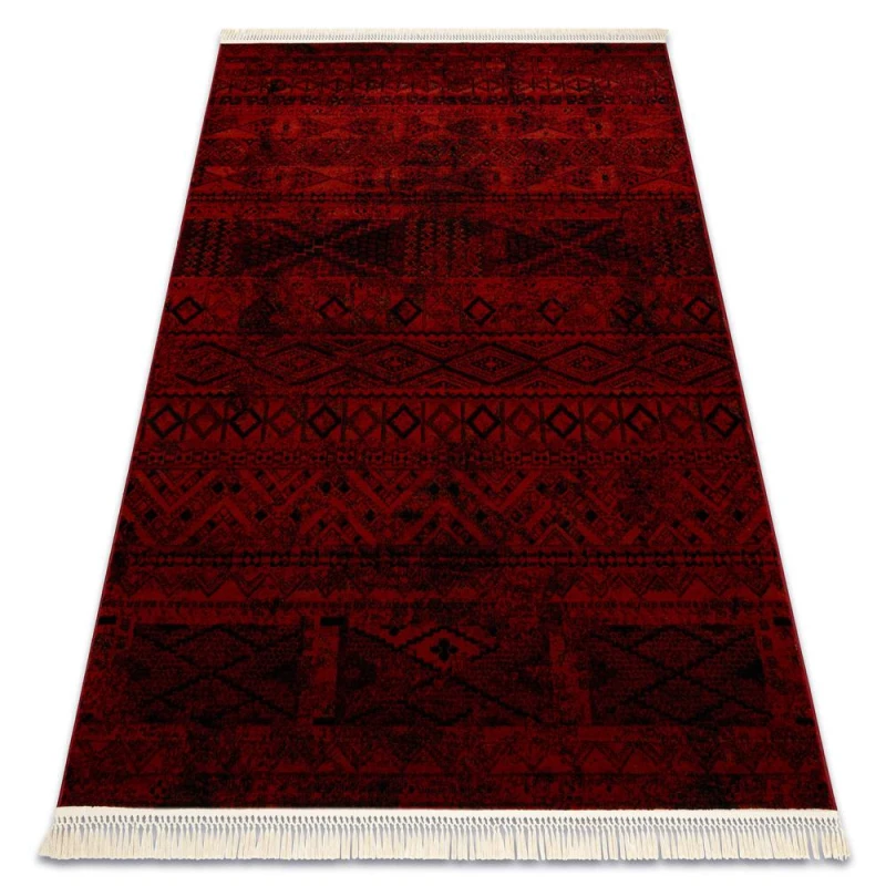 Image of RugsX Orient Rug in Red Size: 100cm x 200cm Red Unisex 100cm x 200 cm