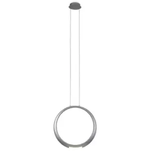 Image of Built-in LED pendant lamp Ring Silver 1 bulb 35cm