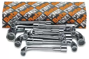 image of Beta Tools 932/S11 11pc Dbl End Hex/BiHex Offset Socket Wrench Set Box 009320080