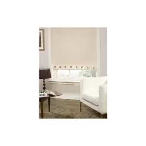 Image of Emma Barclay Square Eyelet Roller Blinds Cream Size: W90cm x D165cm