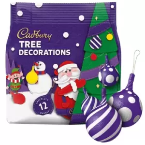 image of Cadbury Chocolate Tree Decorations 72g