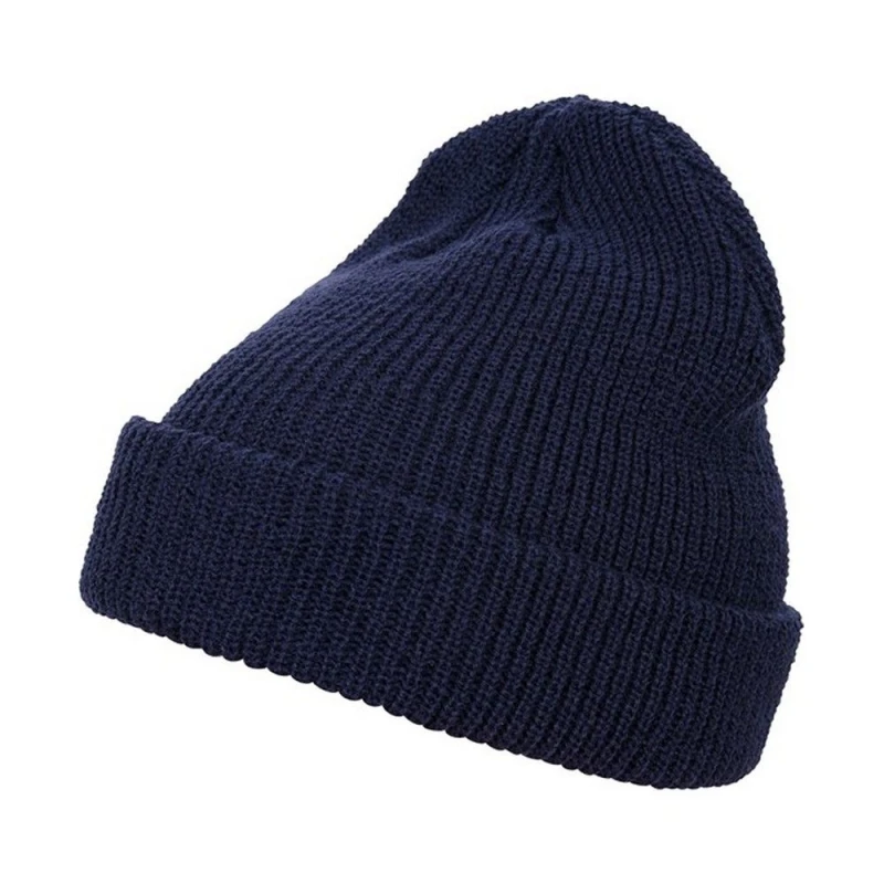 Image of Flexfit Flexfit Men Knitted Long Beanie in Navy Navy One Size Male 5063300286463