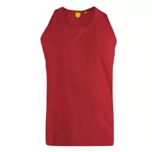 Image of Duke Mens Fabio-2 Kingsize Muscle Vest (6XL) (Red)