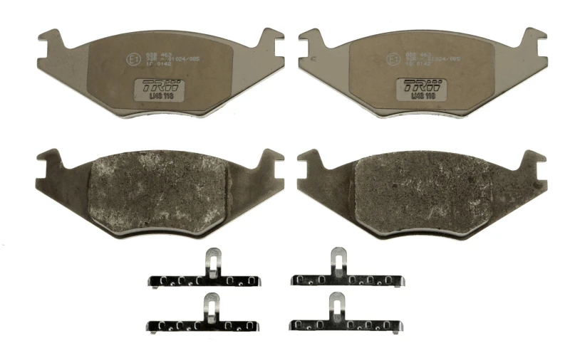 Image of TRW GDB463 Brake pad set not prepared for wear warning indicator, with accessories Brake Pad Set,disc brake (402)