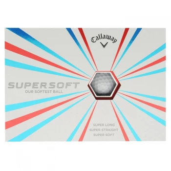 Image of Callaway Super Soft 12 Pack Golf Balls - White
