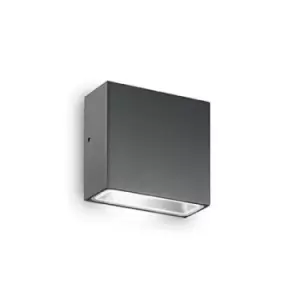 image of Tetris 1 Light Outdoor Wall Light Anthracite IP44, G9