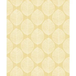 Image of Arthouse Retro Skandi Yellow Wallpaper 10.05m x 53cm