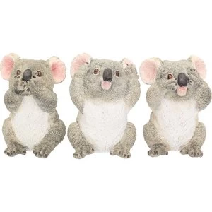 Image of Three Wise Koalas Figurines