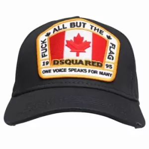 Image of DSQUARED2 Flag Logo Cap - Black