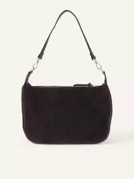 Image of Accessorize Cord Shoulder Bag, Black, Women
