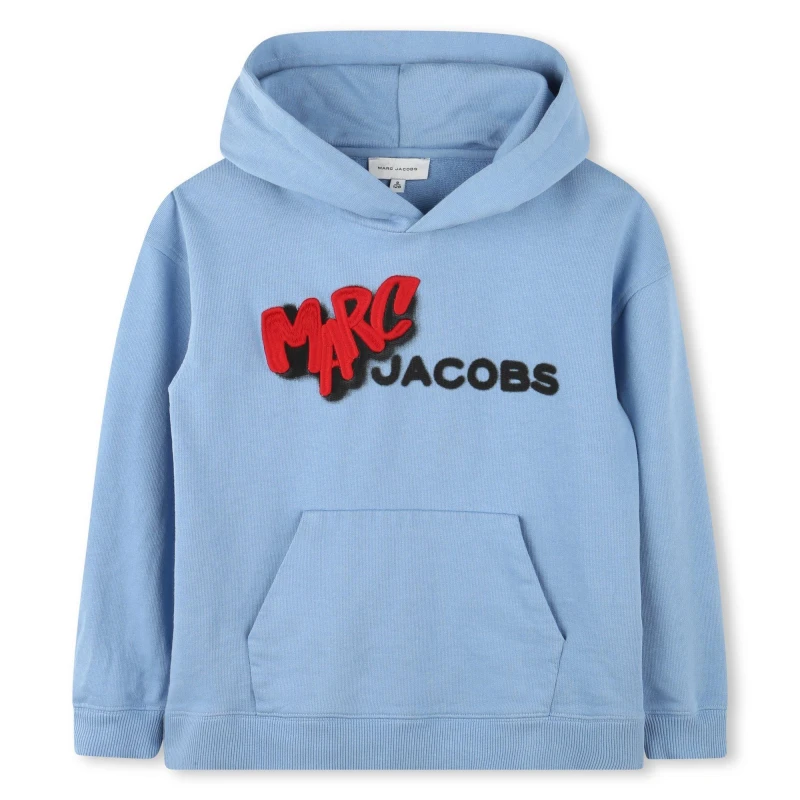 Image of Marc Jacobs Kids Pull Over Hoodie Blue male 10Y