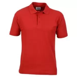 image of Casual Classic Mens Pique Polo (L) (Red)