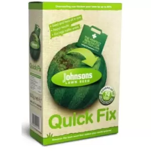 image of Lawn Seed Fertilizer Lawn Feed - Quick Fix With Growmore - 500g Carton - Johnsons