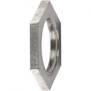 Image of ALNPB Nickel Plated Brass Locknuts ALNPB M12 166 50100 Hellermann Tyton