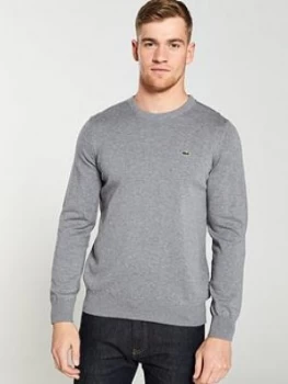 image of Lacoste Sportswear Crew Knit Jumper - Grey