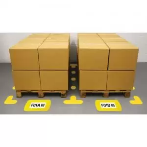 Image of Floor Signals - Arrow - H.90 x W.90 - Pack of 100 - Green