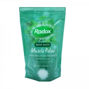 image of Radox Bath Salts Muscle Relax Peppermint Scent 900g