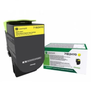 Lexmark 71B2HY0 Yellow Laser Toner Ink Cartridge