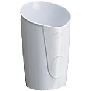 image of Rexel Pencil Pot Choices Plastic White 10 x 9 x 12.5 cm