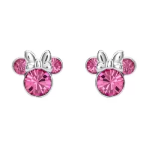 Image of Disney Minnie Silver Plated October Birthstone Stud Earrings EF00469SOCTL.PH