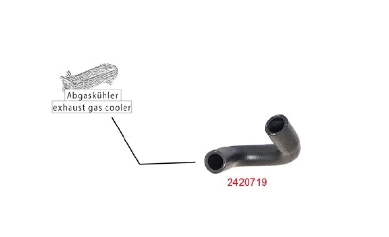 Image of Radiator hose METZGER 2420719