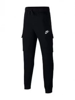 Image of Nike Older Boys Club Cargo Pant - Black, Size XS, 6-8 Years