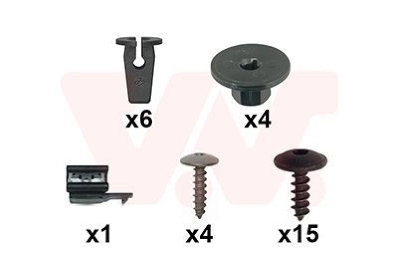 Image of VAN WEZEL Mounting Kit, bumper VAN WEZEL 5766794
