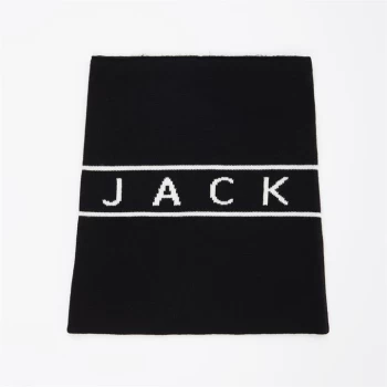 image of Jack Wills Unisex Ski Knitted Snood - Black