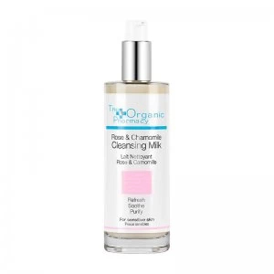 Image of The Organic Pharmacy Rose & Chamomile Cleansing Milk 100ml